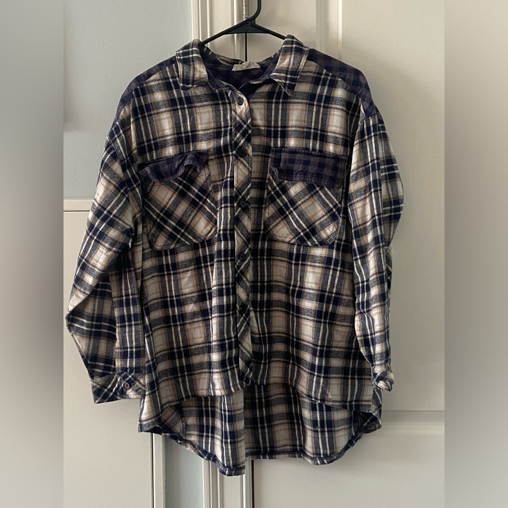Blue Plaid Shirt